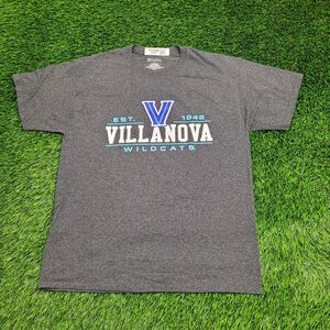Champion Villanova University Shirt M/L 21x27 Gray Wildcats